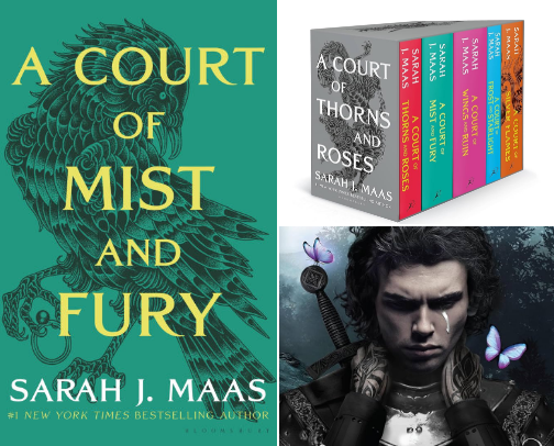BOOK RECS 🧚🗡️🔥 cover photo collage