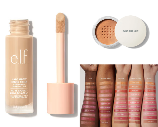 makeup favorites 🩷 cover photo collage