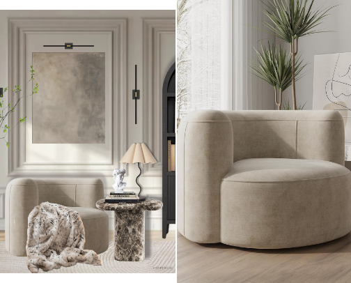 Quiet Luxury Reading nook cover photo collage