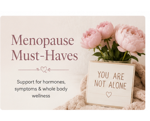 Menopause Must-Haves cover photo collage