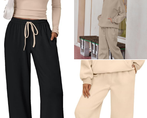 Top 10 Women's 2 Piece Sweatsuit Sets on Amazon cover photo collage