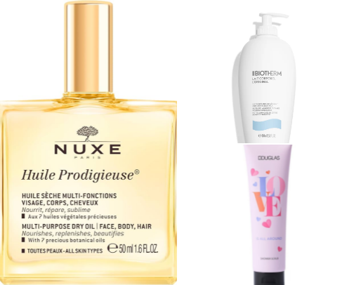 body care products 🥰 cover photo collage