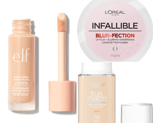 Makeup for dry skin, it’s giving glowy goddess 💛 cover photo collage