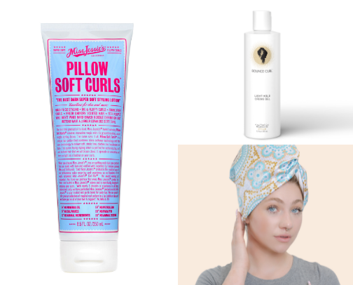 Curly Girl Dream Routine cover photo collage