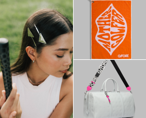 Modern Golf Girl Accessories cover photo collage