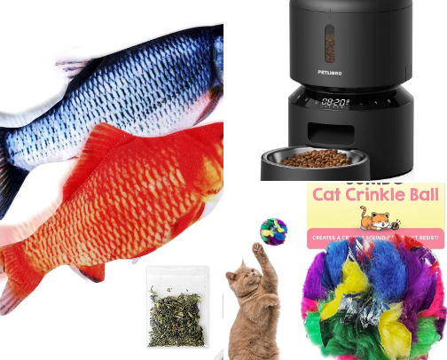 Crazy Cat Must Haves 🐈🐈‍⬛ cover photo collage