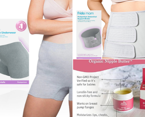 Postpartum Essentials Every New Mom Actually Needs cover photo collage