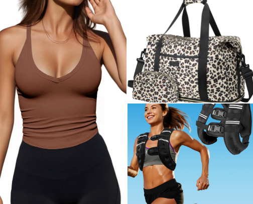 For the Girls Up in The Gym Working on Their Fitness cover photo collage