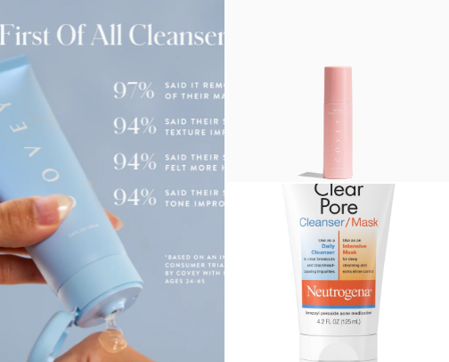 skincare cover photo collage