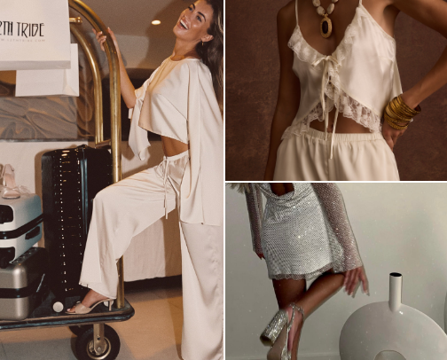 bridal wear - from engagement to honeymoon cover photo collage