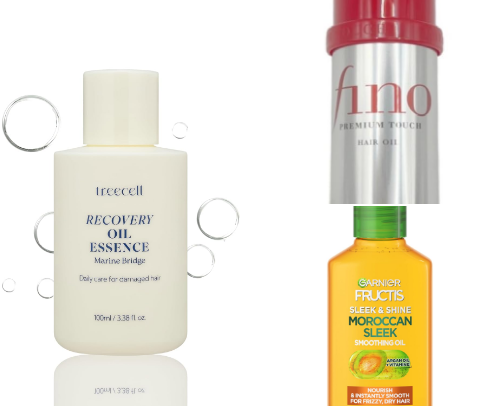 Silicone serums cover photo collage