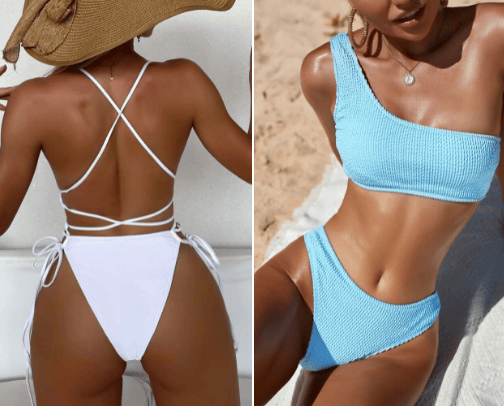 SHEIN swimsuit👙🌴🧃🌊☀️ cover photo collage