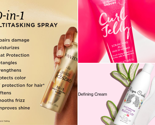 Curly Hair Must-Haves for Damaged Hair 💖 (Stronger, Defined Curls) cover photo collage