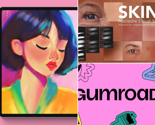 ProCreate Go Tos 🎨🖌️🖼️ cover photo collage