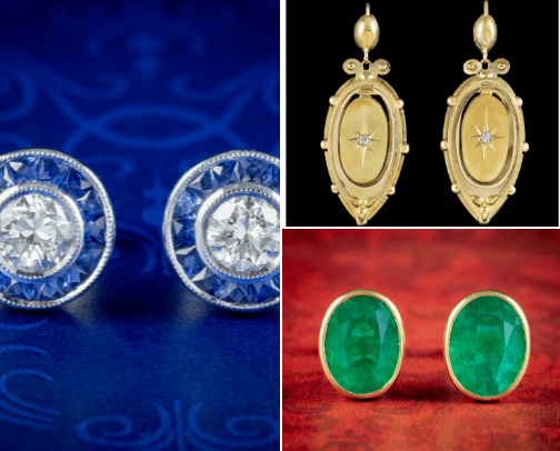 Zodiac Birthstone Antique Jewelry cover photo collage