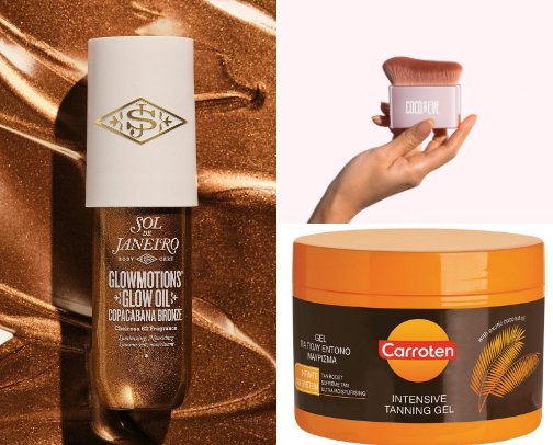 Body scrubs/creams/oils cover photo collage