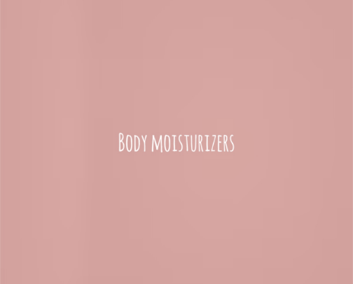 Body moisturizers cover photo collage