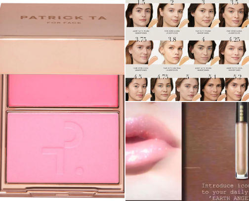 Favorite make up products for minimalistic everyday make up. Makeup products that I keep buying cover photo collage