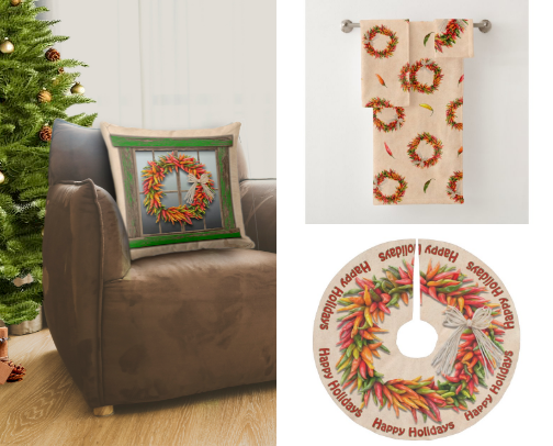 Southwest Themed Christmas Decor cover photo collage