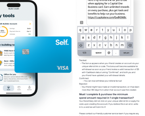 Build credit,  do surveys and play games for Giftcards and Cash! cover photo collage