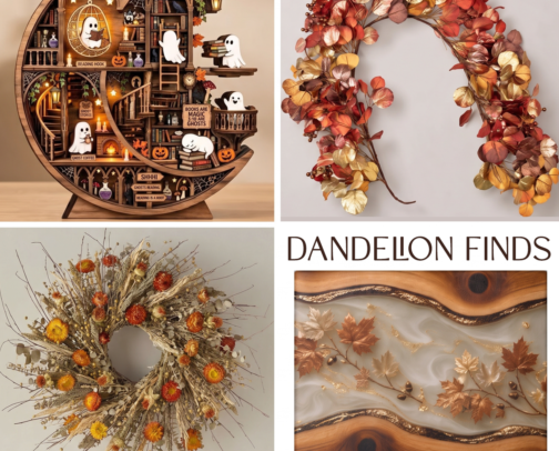 Dandelion Finds Oct. 2026 cover photo collage