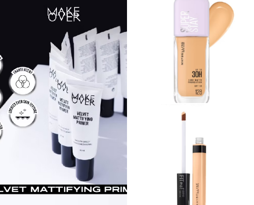 Make up oily skin fiendly cover photo collage