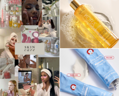 Affordable Skin Care Routine ✨ cover photo collage