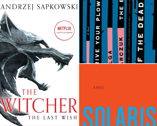Polish Books to Read in English: From The Witcher to Tokarczuk and Beyond cover photo collage