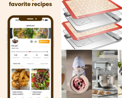 Cooking / Baking cover photo collage