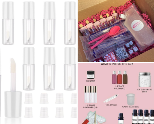 What I would get if I was starting a lip gloss business cover photo collage