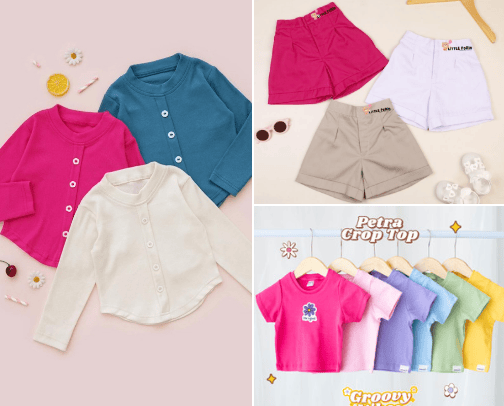 Inspirasi OOTD Anak Perempuan Imut dan Cantik cover photo collage