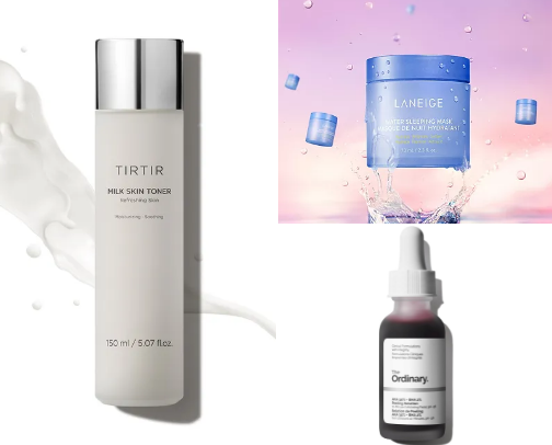 forever bye to dry skin and welcome to glass looking glow🧖🏼‍♀️💕 cover photo collage