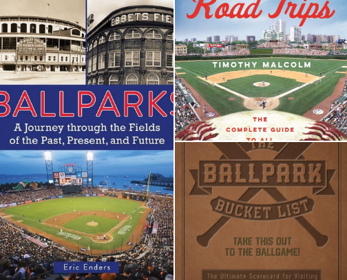 Save & Read - Ballparks: A Journey Through the Fields of the Past, Present, and Future cover photo collage