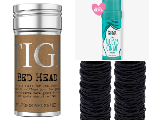 Slick back time for stubborn/dirty hair cover photo collage