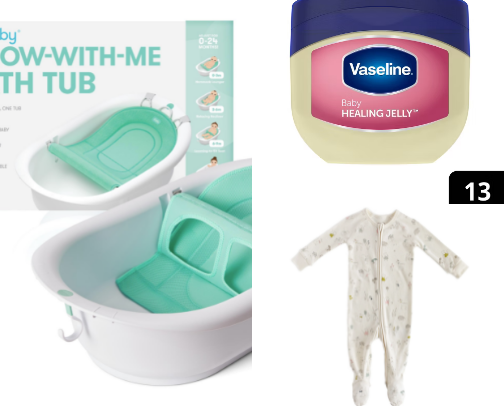 1st time mom? all you need for bath cover photo collage