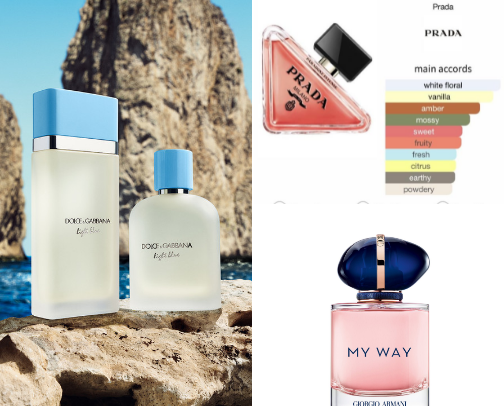 Head turning perfume recs! cover photo collage