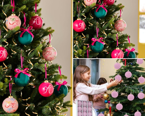 Pink Christmas cover photo collage