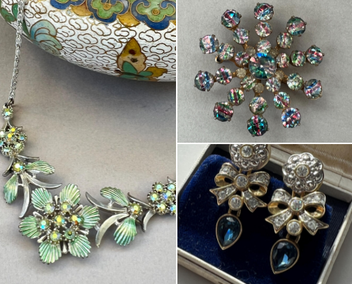 Vintage Bling For Party Season cover photo collage