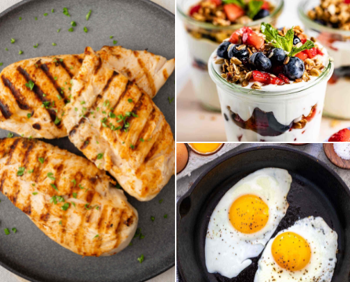 Protein Rich Foods for Muscle Gain! cover photo collage