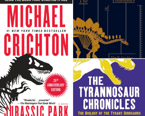 Heck yeah, dinosaur books! cover photo collage