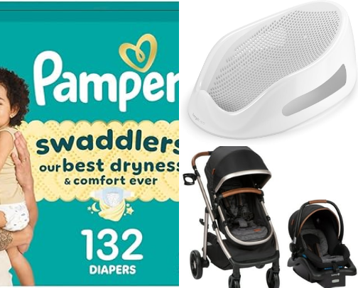 Baby friendly products cover photo collage
