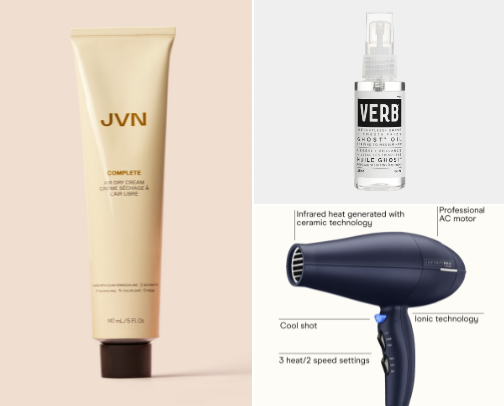 Hair care items for my thin low porosity hair cover photo collage