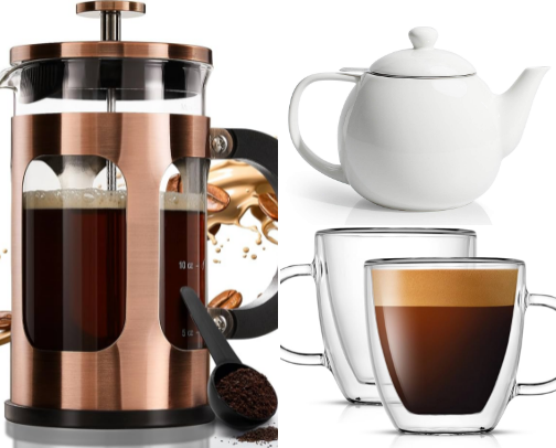 Coffee & Tea Corner Setup cover photo collage