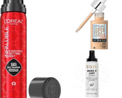Budget friendly makeup complexsion products cover photo collage