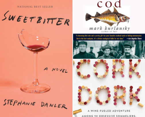 Book List for Foodies cover photo collage