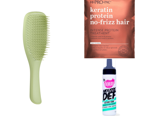 natural hair essentials from a 3c/4a curly girl with waist length hair cover photo collage