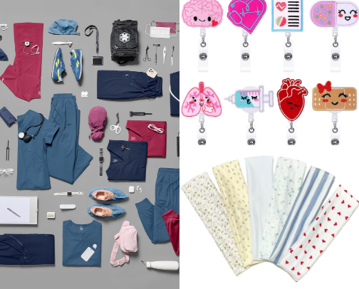 My Go-To Affordable Scrubs & Accessories cover photo collage