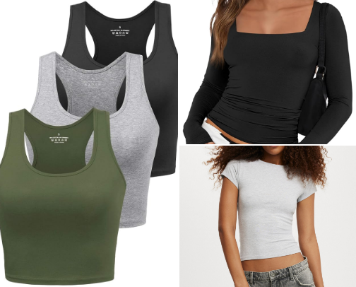 AFFORDABLE closet essentials cover photo collage