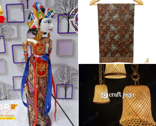 Various Kinds of Traditional Souvenirs From Yogyakarta city🎀 cover photo collage