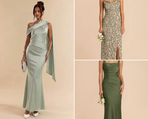Bridesmaid Dresses - Green 💚 cover photo collage